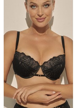 Koronkowy biustonosz push-up czarny Luna PU-1131, Kolor czarny, Rozmiar 65D, Kinga ze sklepu Primodo w kategorii Biustonosze - zdjęcie 188773422
