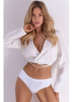 Figi damskie białe Linda LC 6064, Kolor biały, Rozmiar S, LivCo Corsetti Fashion ze sklepu Primodo w kategorii Majtki damskie - zdjęcie 188774124