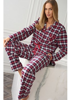 Rozpinana piżama damska 2475 Roxy, Kolor czerwony-kratka, Rozmiar L, L&amp;L ze sklepu Primodo w kategorii Piżamy damskie - zdjęcie 188774283