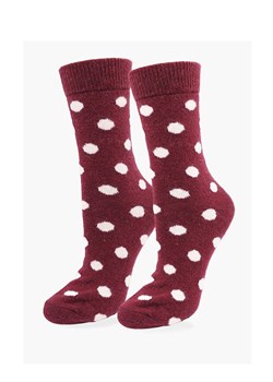 Marilyn bordowe skarpetki damskie w kropki Angora F30, Kolor bordowy, Rozmiar uniwersalny, Marilyn ze sklepu Primodo w kategorii Skarpetki damskie - zdjęcie 188774960