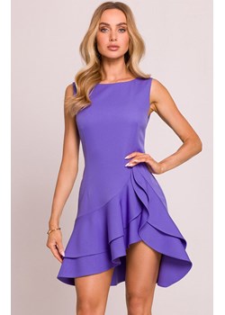 Moe sukienka z falbanami fioletowa M850, Kolor jasny fiolet, Rozmiar L, MOE ze sklepu Primodo w kategorii Sukienki - zdjęcie 188777403