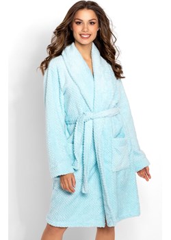 Szlafrok damski ciepły Angie, Kolor błękitny, Rozmiar S, Momenti per me ze sklepu Primodo w kategorii Szlafroki damskie - zdjęcie 188778570