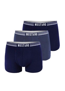 3-pack bokserki męskie granatowo-niebieskie 4046-1003 Retro, Kolor granatowo-niebieski, Rozmiar M, Mustang ze sklepu Primodo w kategorii Majtki męskie - zdjęcie 188778912