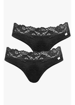 2-pack figi damskie bawełniane z koronkową talią czarne Viola, Kolor czarny, Rozmiar S, Pierre Cardin ze sklepu Primodo w kategorii Majtki damskie - zdjęcie 188780130