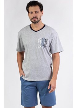 Bawełniana piżama męska szara 477, Kolor szary, Rozmiar M, Regina ze sklepu Primodo w kategorii Piżamy męskie - zdjęcie 188780352