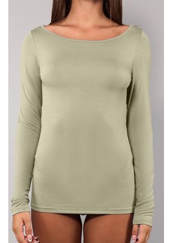 Bluzka damska z długim rękawem oliwkowa Today 6014, Kolor oliwkowy, Rozmiar S, Sielei ze sklepu Primodo w kategorii Bluzki damskie - zdjęcie 188782332