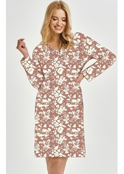 Bawełniana koszula nocna damska Grace 3480, Kolor brązowy-wzór, Rozmiar XL, Taro ze sklepu Primodo w kategorii Koszule nocne - zdjęcie 188783672