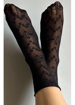 Skarpetki damskie ze wzorem Fabienne, Kolor czarny, Rozmiar uniwersalny, Veneziana ze sklepu Primodo w kategorii Skarpetki damskie - zdjęcie 188785483