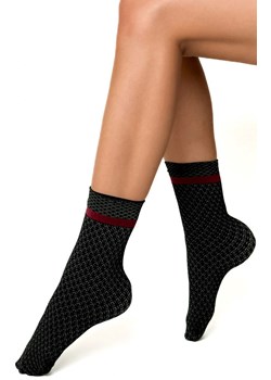 Skarpetki damskie czarno-oliwkowe Mirabella 40 DEN, Kolor czarno-oliwkowy, Rozmiar uniwersalny, Veneziana ze sklepu Primodo w kategorii Skarpetki damskie - zdjęcie 188785492