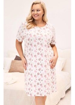 Bawełniana koszula nocna damska różowa plus size 173, Kolor różowy, Rozmiar XXL, Regina ze sklepu Intymna w kategorii Koszule nocne - zdjęcie 188786090