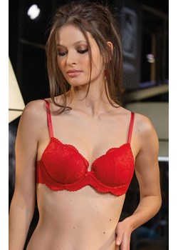 Koronkowy biustonosz usztywniany czerwony Delice, Kolor czerwony, Rozmiar 75B, Sielei ze sklepu Intymna w kategorii Biustonosze - zdjęcie 188786160