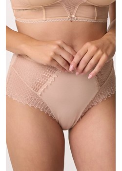 Koronkowe figi damskie wysokie beżowe 222, Kolor beżowy, Rozmiar S, Babell ze sklepu Primodo w kategorii Majtki damskie - zdjęcie 188786340