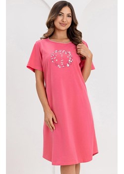 Bawełniana koszula nocna damska różowa 176, Kolor różowy, Rozmiar M, Regina ze sklepu Primodo w kategorii Koszule nocne - zdjęcie 188786401