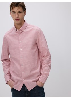 Reserved - Bawełniana koszula slim fit - brudny róż ze sklepu Reserved w kategorii Koszule męskie - zdjęcie 188786513