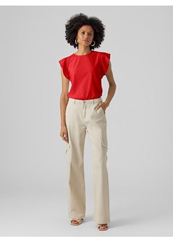 Vero Moda Koszulka w kolorze czerwonym ze sklepu Limango Polska w kategorii Bluzki damskie - zdjęcie 188788231
