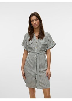 Vero Moda Sukienka w kolorze antracytowo-białym ze sklepu Limango Polska w kategorii Sukienki - zdjęcie 188789650