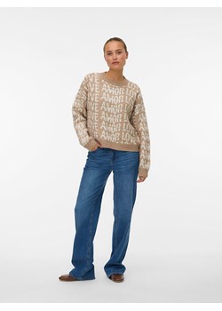 Vero Moda Sweter w kolorze beżowym ze sklepu Limango Polska w kategorii Swetry damskie - zdjęcie 188790152