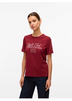 Vero Moda Koszulka w kolorze bordowym ze sklepu Limango Polska w kategorii Bluzki damskie - zdjęcie 188790481