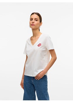 Vero Moda Koszulka w kolorze białym ze sklepu Limango Polska w kategorii Bluzki damskie - zdjęcie 188790583