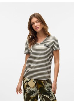 Vero Moda Koszulka w kolorze khaki ze sklepu Limango Polska w kategorii Bluzki damskie - zdjęcie 188790633