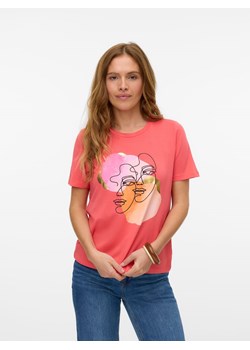 Vero Moda Koszulka w kolorze różowym ze sklepu Limango Polska w kategorii Bluzki damskie - zdjęcie 188790753