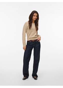 Vero Moda Sweter w kolorze beżowym ze sklepu Limango Polska w kategorii Swetry damskie - zdjęcie 188791024