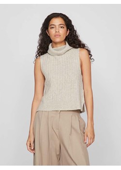 Vero Moda Bezrękawnik w kolorze beżowym ze sklepu Limango Polska w kategorii Swetry damskie - zdjęcie 188791164