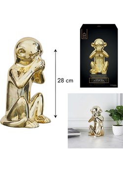 Rétro Chic Figurka dekoracyjna w kolorze złotym - 17 x 28 cm ze sklepu Limango Polska w kategorii Dekoracje - zdjęcie 188791291