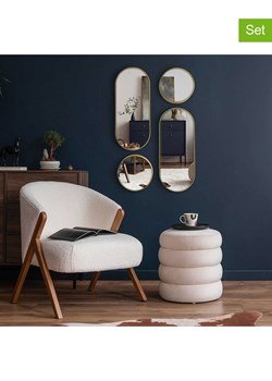 THE HOME DECO FACTORY Lustra (4 szt.) w kolorze złotym ze sklepu Limango Polska w kategorii Lustra - zdjęcie 188791410