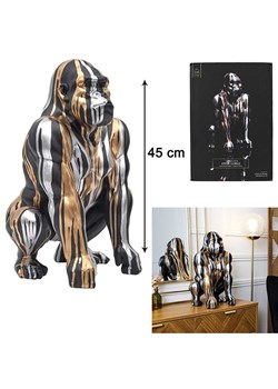 The Concept Factory Figurka dekoracyjna w kolorze złoto-srebrno-czarnym - wys. 45 cm ze sklepu Limango Polska w kategorii Dekoracje - zdjęcie 188791501