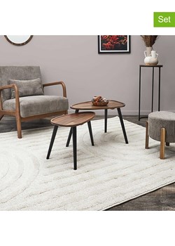 THE HOME DECO FACTORY Stoliki (2 szt.) w kolorze brązowo-czarnym ze sklepu Limango Polska w kategorii Stoliki kawowe - zdjęcie 188791513