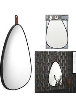 Rétro Chic Lustro w kolorze czarnym - wys. 60,5 cm ze sklepu Limango Polska w kategorii Lustra - zdjęcie 188792173