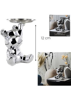 Rétro Chic Figurka dekoracyjna w kolorze srebrnym - wys. 12 cm ze sklepu Limango Polska w kategorii Dekoracje - zdjęcie 188792204