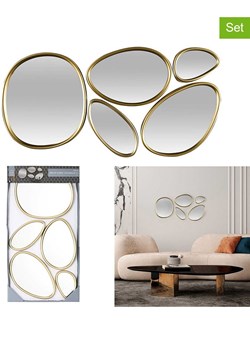 Rétro Chic Lustra (5 szt.) w kolorze złotym ze sklepu Limango Polska w kategorii Lustra - zdjęcie 188792222