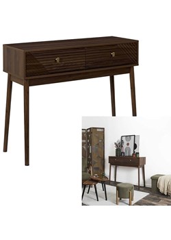 THE HOME DECO FACTORY Konsola "Tiffany" w kolorze brązowym - 100 x 80 x 35 cm ze sklepu Limango Polska w kategorii Meble - zdjęcie 188792254