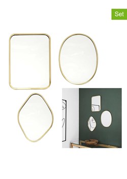 Rétro Chic Lustra (3 szt.) w kolorze złotym ze sklepu Limango Polska w kategorii Lustra - zdjęcie 188792542