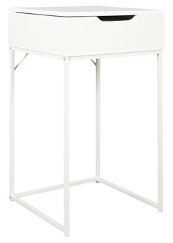 THE HOME DECO FACTORY Stolik "Abbott" w kolorze białym - 45 x 77 x 45 cm ze sklepu Limango Polska w kategorii Stoliki kawowe - zdjęcie 188792754