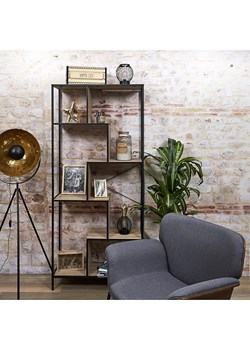 Ethnical Life Regał "Edison" w kolorze brązowo-czarnym - 80 x 180 x 30 cm ze sklepu Limango Polska w kategorii Regały i witryny - zdjęcie 188792891