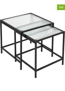 THE HOME DECO FACTORY Stoliki (2 szt.) w kolorze czarnym ze sklepu Limango Polska w kategorii Stoliki kawowe - zdjęcie 188792902