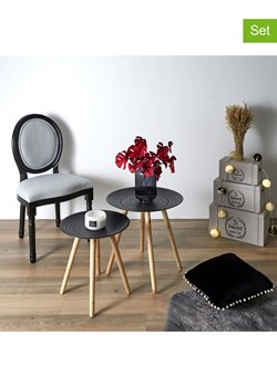 Rétro Chic Krzesła (2 szt.) "Eleonor" w kolorze szarym - 48 x 96 x 46 cm ze sklepu Limango Polska w kategorii Meble - zdjęcie 188792924