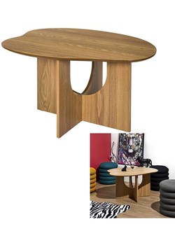 Rétro Chic Stolik "Calypso" w kolorze jasnobrązowym - 80 x 43 x 60 cm ze sklepu Limango Polska w kategorii Stoliki kawowe - zdjęcie 188792981