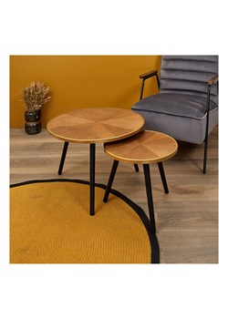 Rétro Chic Stoliki (2 szt.) "Felix" w kolorze brązowym ze sklepu Limango Polska w kategorii Stoliki kawowe - zdjęcie 188793024