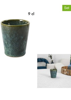 THE HOME DECO FACTORY Kubki (4 szt.) "Elia" w kolorze złoto-zielonym do espresso - 90 ml ze sklepu Limango Polska w kategorii Dzbanki i zaparzacze - zdjęcie 188793110