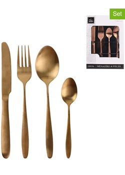 Rétro Chic 16-częściowy zestaw sztućców w kolorze miedzianym ze sklepu Limango Polska w kategorii Sztućce - zdjęcie 188793150