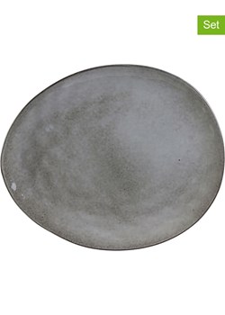 THE HOME DECO FACTORY Talerze obiadowe (12 szt.) w kolorze szarym - 27,5 x 23 cm ze sklepu Limango Polska w kategorii Naczynia - zdjęcie 188793163