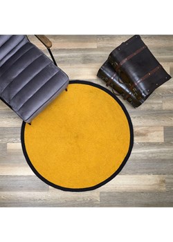 Rétro Chic Dywan bawełniany w kolorze żółtym - Ø 120 cm ze sklepu Limango Polska w kategorii Dywany - zdjęcie 188793502