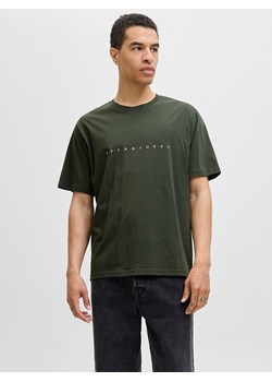 Jack &amp; Jones Koszulka "Jjestar" w kolorze khaki ze sklepu Limango Polska w kategorii T-shirty męskie - zdjęcie 188793830