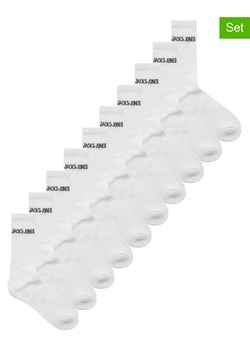 Jack &amp; Jones Skarpety (10 par) w kolorze białym ze sklepu Limango Polska w kategorii Skarpetki męskie - zdjęcie 188794100