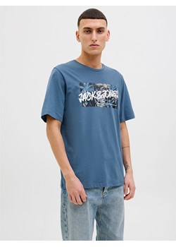 Jack &amp; Jones Koszulka "Hawaii" w kolorze niebieskim ze sklepu Limango Polska w kategorii T-shirty męskie - zdjęcie 188794344