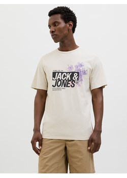 Jack &amp; Jones Koszulka "Jaxon" w kolorze beżowym ze sklepu Limango Polska w kategorii T-shirty męskie - zdjęcie 188794432